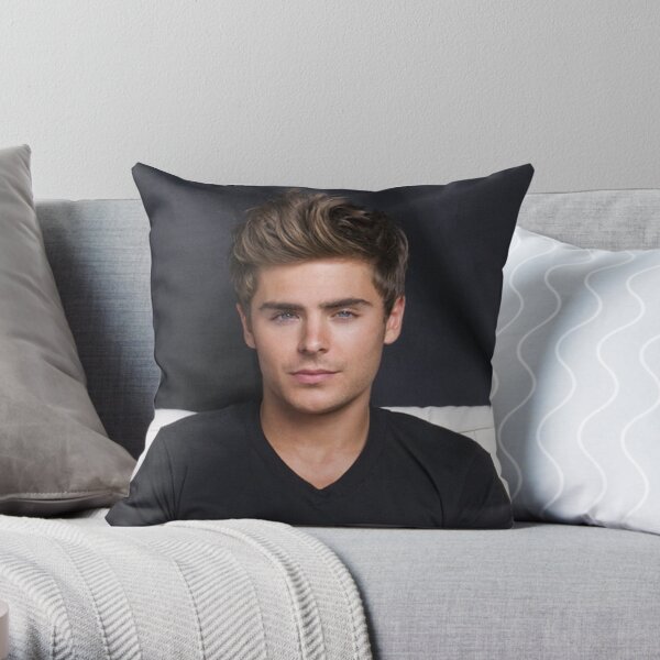 Zack Efron Throw Pillow