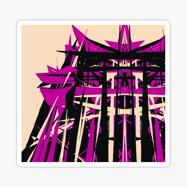 Item preview,  Abstract Industrial: violet, peach, black designed and sold by artbleed.