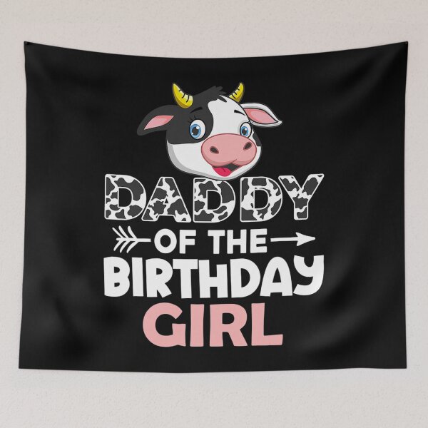 Item preview, Daddy of The Birthday Girl Cows Farm Cow Lover Dad designed and sold by definitediffere.