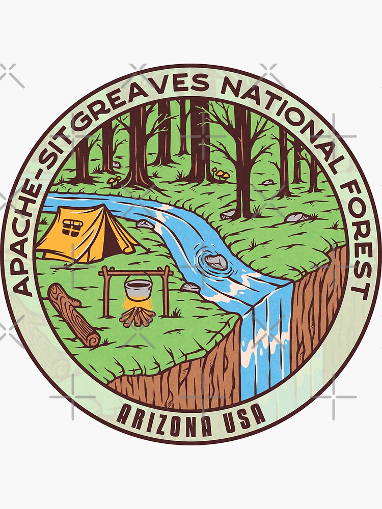 "ApacheSitgreaves National Forest River Camp" Sticker for Sale by