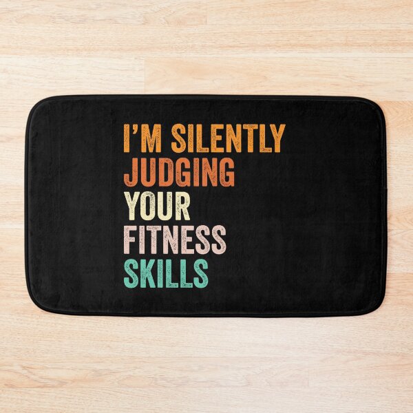 Item preview, I'm Silently Judging Your Fitness Skills T Shirt, Funny Cool Fitness Lovers Mens Womens Girls Birthday Christmas Gift Idea designed and sold by xlnv.