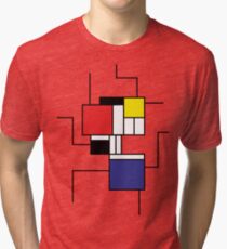 Mondrian style Tri-blend T-Shirt