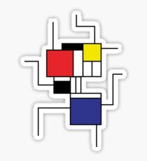 Mondrian style Sticker