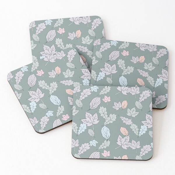 Item preview, Woodland leaves in green designed and sold by Superdoodledo.