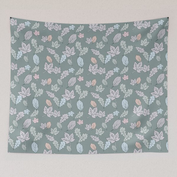 Item preview, Woodland leaves in green designed and sold by Superdoodledo.