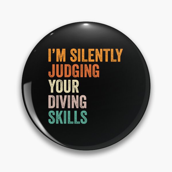 Item preview, I'm Silently Judging Your Diving Skills T Shirt, Funny Cool Diving Lovers Mens Womens Girls Birthday Christmas Gift Idea designed and sold by xlnv.