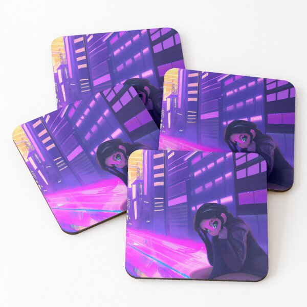 Item preview, Cyberpunk girl in a city (DALL-E Art) designed and sold by emoartwork.