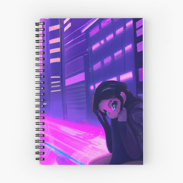 Item preview, Cyberpunk girl in a city (DALL-E Art) designed and sold by emoartwork.