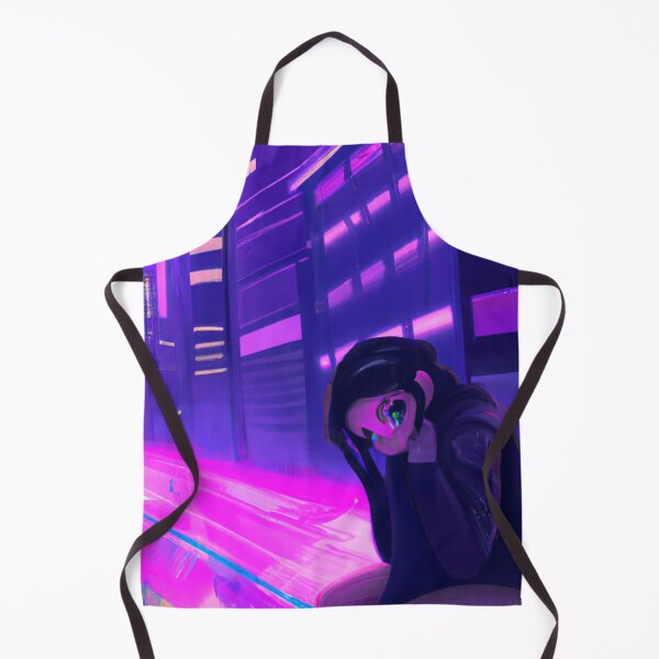Item preview, Cyberpunk girl in a city (DALL-E Art) designed and sold by emoartwork.
