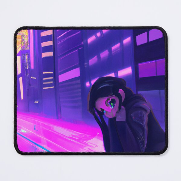 Item preview, Cyberpunk girl in a city (DALL-E Art) designed and sold by emoartwork.