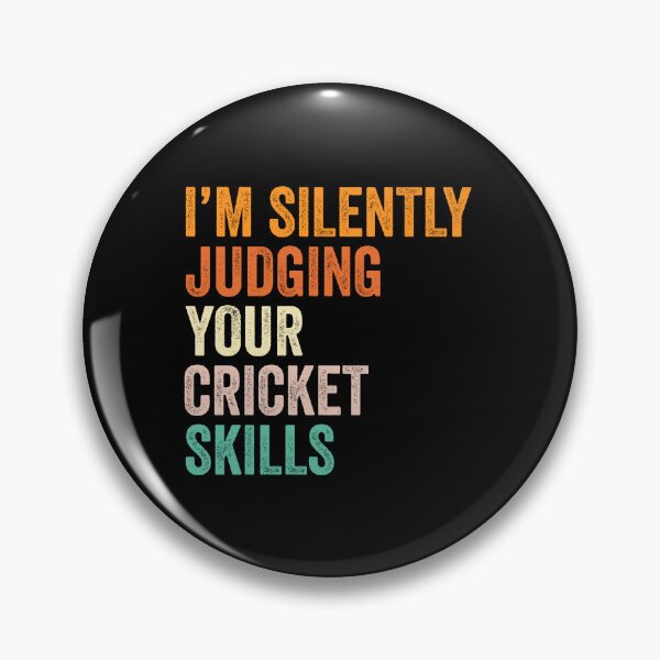Item preview, I'm Silently Judging Your Cricket Skills T Shirt, Funny Cool Cricket Lovers Mens Womens Girls Birthday Christmas Gift Idea designed and sold by xlnv.