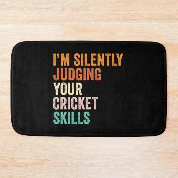 Item preview, I'm Silently Judging Your Cricket Skills T Shirt, Funny Cool Cricket Lovers Mens Womens Girls Birthday Christmas Gift Idea designed and sold by xlnv.