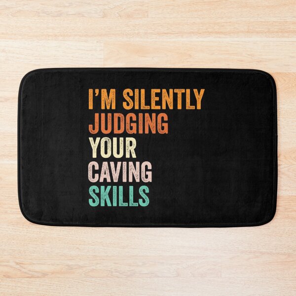 Item preview, I'm Silently Judging Your Caving Skills T Shirt, Funny Cool Caving Lovers Mens Womens Girls Birthday Christmas Gift Idea designed and sold by xlnv.