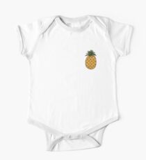 Body de manga corta para bebé Doodle de piña