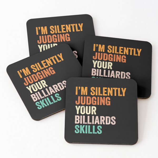 Item preview, I'm Silently Judging Your Billiards Skills T Shirt, Funny Cool Billiards Lovers Mens Womens Girls Birthday Christmas Gift Idea designed and sold by xlnv.