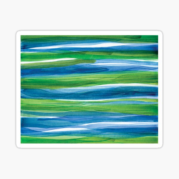 Blue Green River Sticker