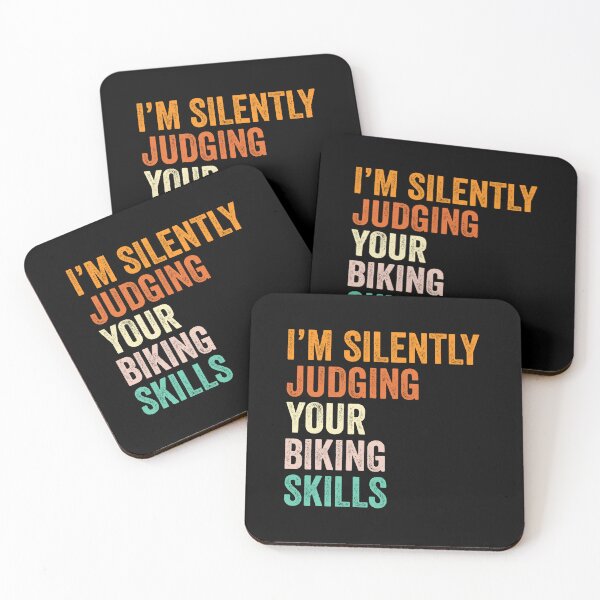 Item preview, I'm Silently Judging Your Biking Skills T Shirt, Funny Cool Biking Lovers Mens Womens Girls Birthday Christmas Gift Idea designed and sold by xlnv.