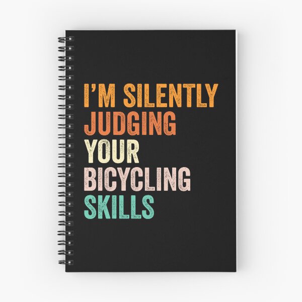 Item preview, I'm Silently Judging Your Bicycling Skills T Shirt, Funny Cool Bicycling Lovers Mens Womens Girls Birthday Christmas Gift Idea designed and sold by xlnv.