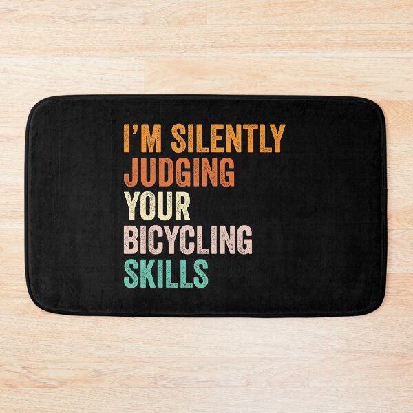 Item preview, I'm Silently Judging Your Bicycling Skills T Shirt, Funny Cool Bicycling Lovers Mens Womens Girls Birthday Christmas Gift Idea designed and sold by xlnv.
