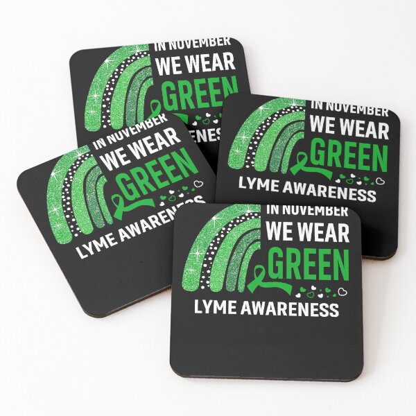 Item preview, Rainbow In November We Wear Green Lyme Awareness designed and sold by Mnrshirley.