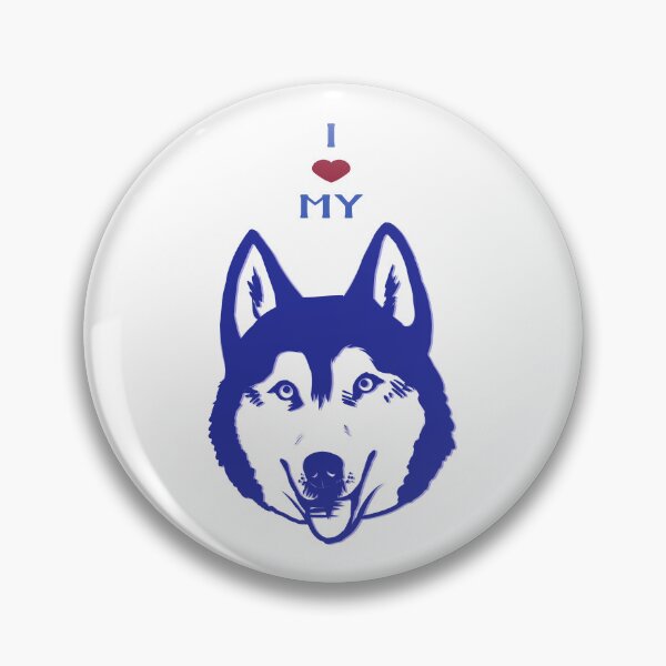 Artikelvorschau, Ich liebe meinen Hund - Husky entworfen und verkauft von Shaza Creative.