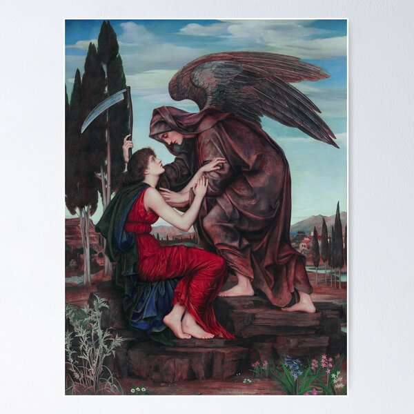 Artikel-Vorschau von Engel des Todes Evelyn De Morgan Gemälde, designt und verkauft von VintageArchive.
