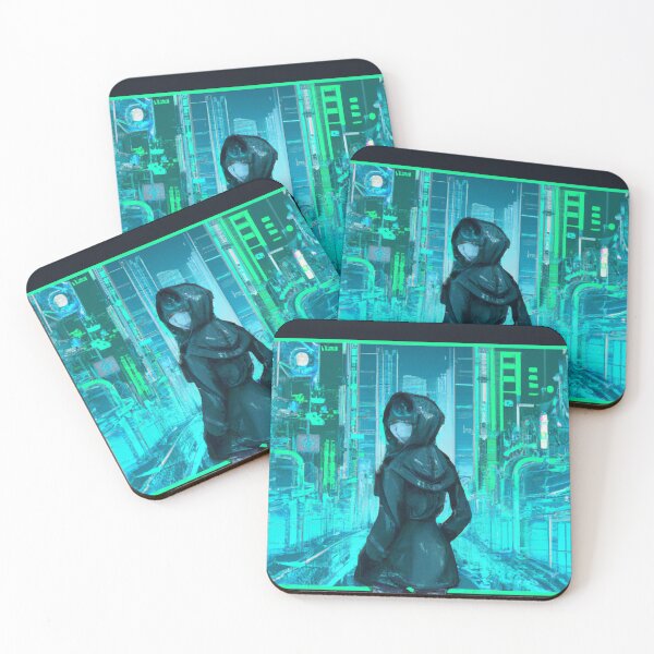 Item preview, Alone in the cyberpunk city (DALL-E Art) designed and sold by emoartwork.