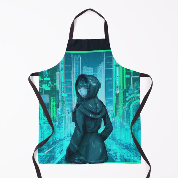 Item preview, Alone in the cyberpunk city (DALL-E Art) designed and sold by emoartwork.