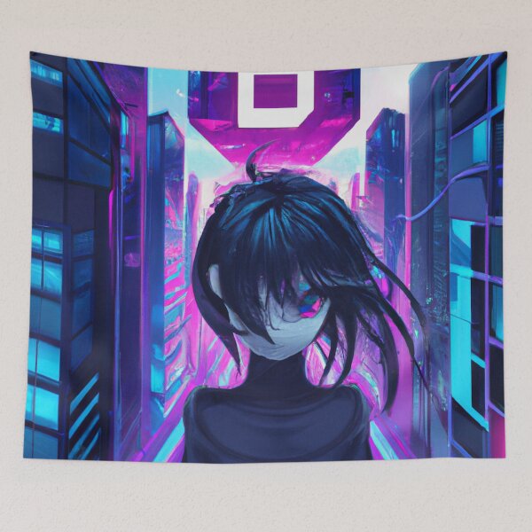 Item preview, Cyberpunk God (DALL-E Art) designed and sold by emoartwork.