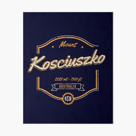 Item preview, Retro Mt Kosciuszko NSW Australia designed and sold by TamGustam.