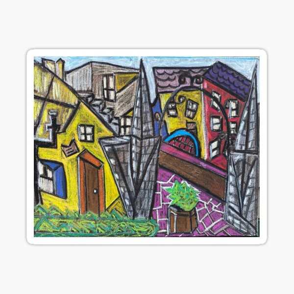 Purple row Sticker