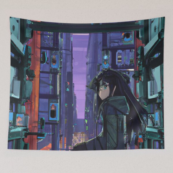 Item preview, Cyberpunk Scrapper (DALL-E Art) designed and sold by emoartwork.