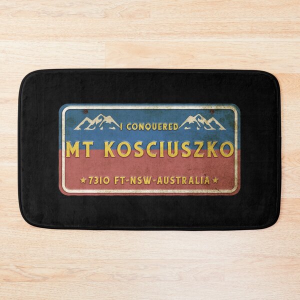 Item preview, Retro plate I conquered Mt Kosciuszko 7310 ft New South Wales Australia designed and sold by TamGustam.