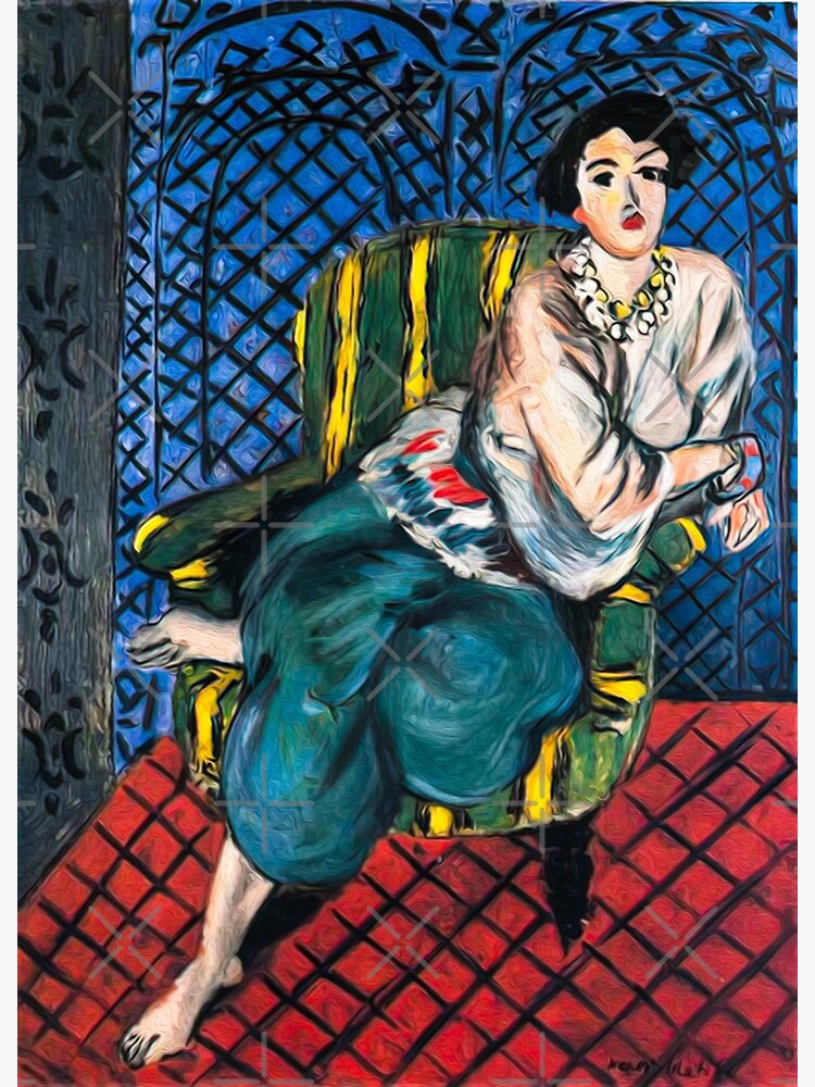 metaal herhaling Lijken Henri Matisse, woman sitting in a chair, 1917" Photographic Print for Sale  by OnlyMatisseArt | Redbubble