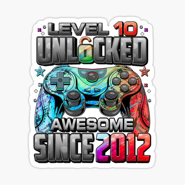 Level 10 Unlocked Stickers for Sale