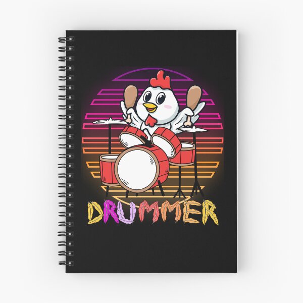 Item preview, Funny Retro Style Chicken Drummer designed and sold by GarnersDesigns.