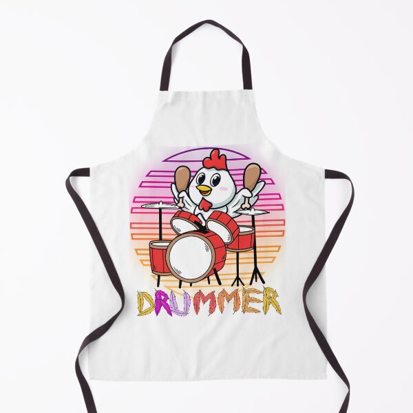 Item preview, Funny Retro Style Chicken Drummer designed and sold by GarnersDesigns.