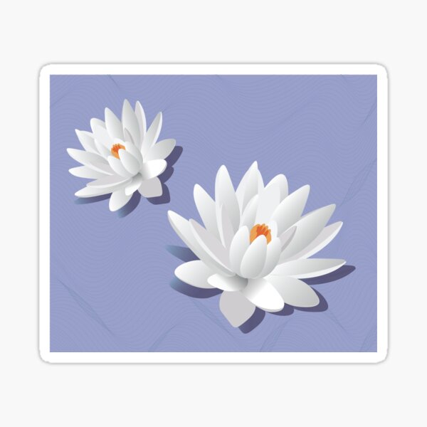 "lotus flowers" Sticker for Sale by EsjCreative Redbubble
