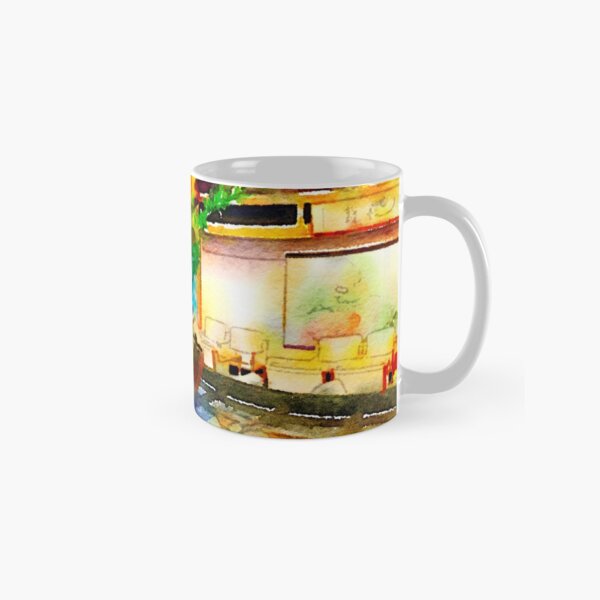 Gorgeous Welcome Flower Arrangement with Fruit Classic Mug