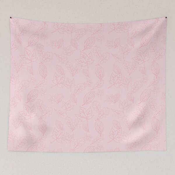 Item preview, Woodland leaves in pink designed and sold by Superdoodledo.