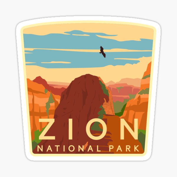 Item preview, Zion National Park Explorer Sticker designed and sold by BoundlessExp.
