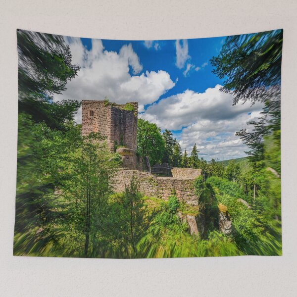 Item preview, Majestic ruins of medieval castle Birkenfels, Alsace, France designed and sold by Alexander Sorokopud.
