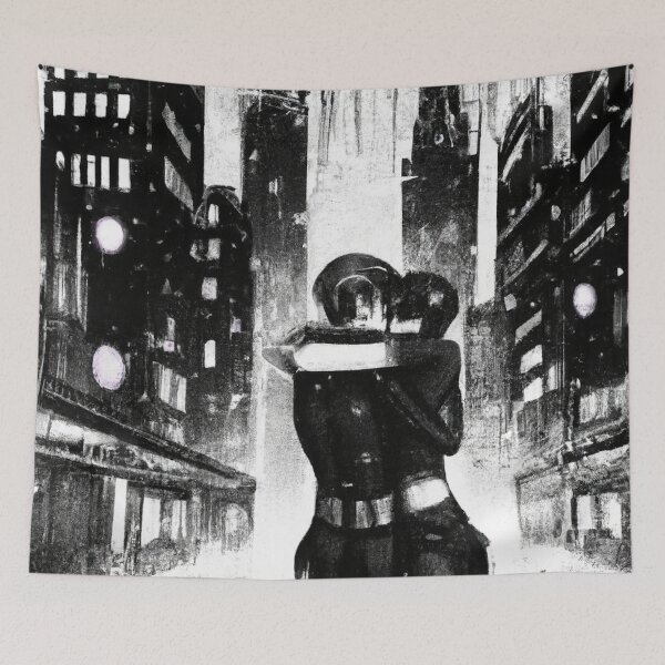 Item preview, Apocalypses Embrace (DALL-E Art) designed and sold by emoartwork.