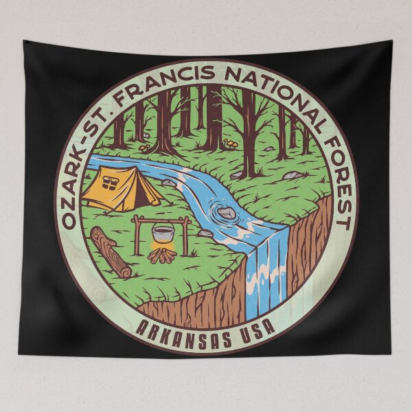 Item preview, Ozark-St. Francis National Forest River Camp designed and sold by JordanHolmes.