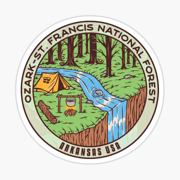 Ozark-St. Francis National Forest River Camp Sticker