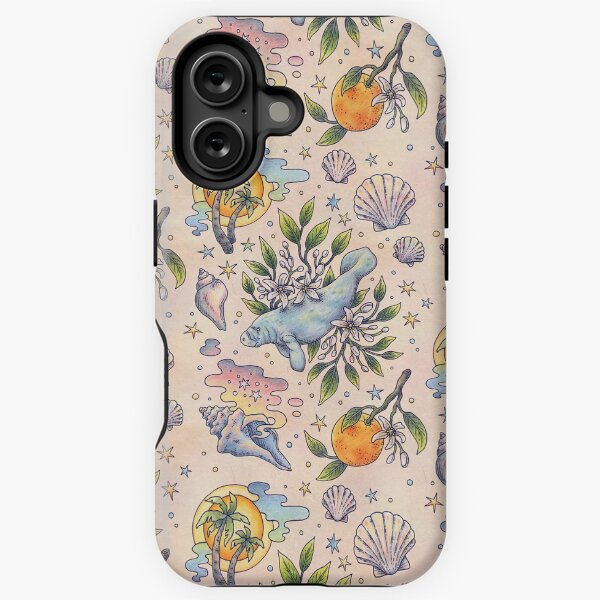 Artikel-Vorschau von Orangenblüten-Seekuh | Tropische Ozeankunst, designt und verkauft von OMEGAFAUNA.