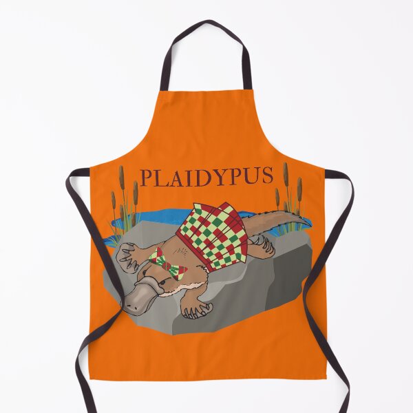 Item preview, Funny "Plaidypus" Platypus in Plaid Skirt Plaid Bow designed and sold by Write-to-Rebel.