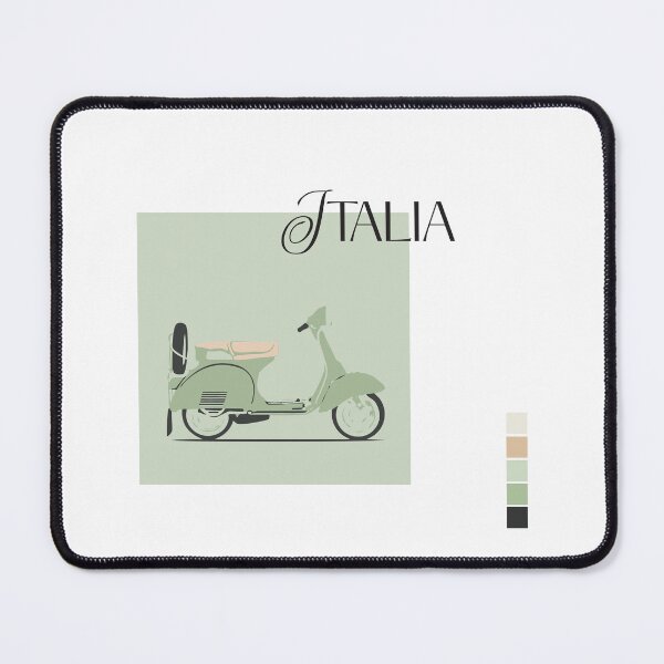 Item preview, Italian Moped Green Summer designed and sold by J-graphics-art.