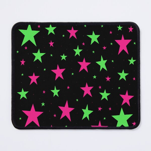 Item preview, Estrellas de neón en negro designed and sold by pinkmonkeybird.