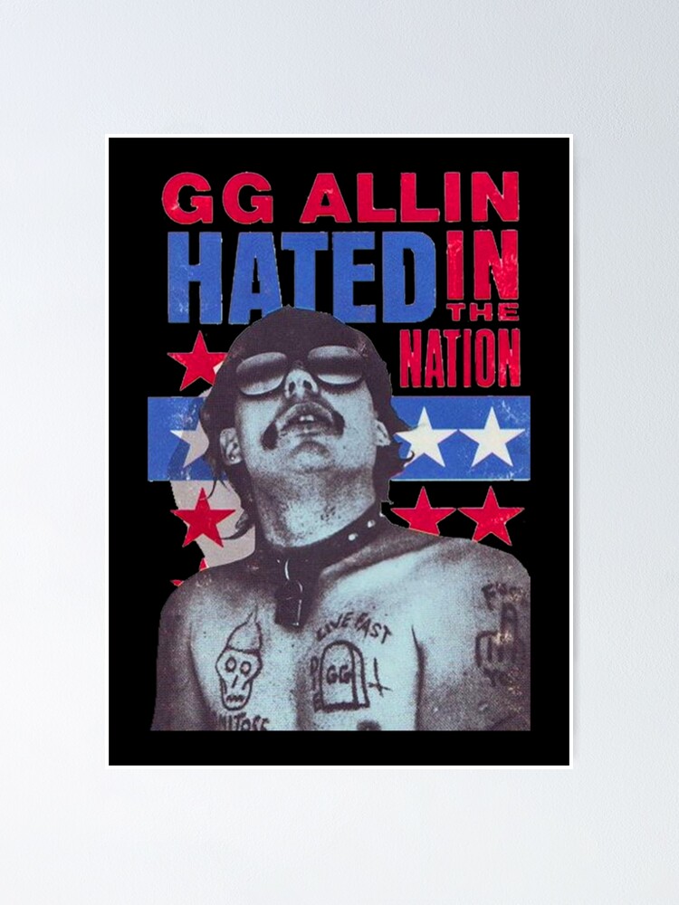 “GG ALLIN BAND ARTWORK” Poster for Sale by popchilen09 | Redbubble